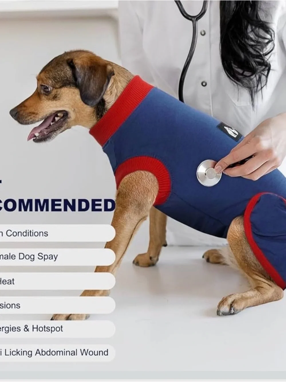 DogLemi Dog Recovery Suit Large After Surgery Wound Protection Dog Clothes